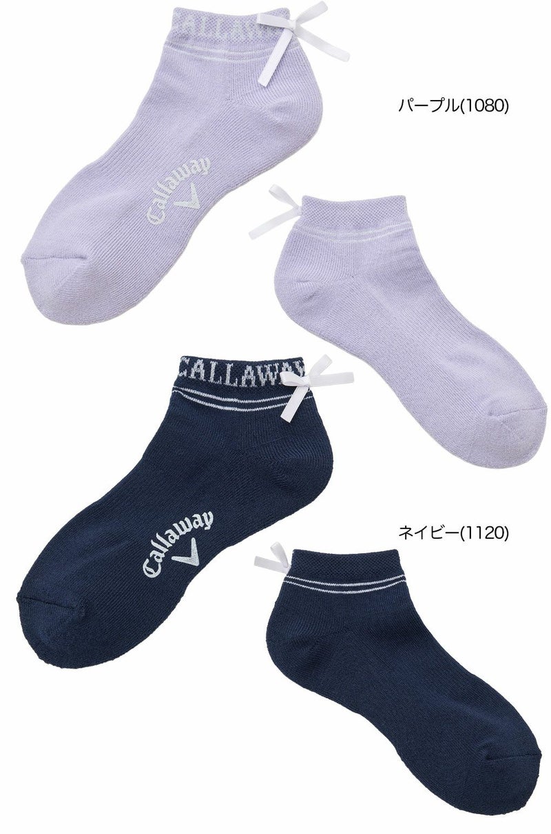 キャロウェイCallawayリボンアンクルソックスC25293203レディース靴下SOCKS2025秋冬モデル日本正規品