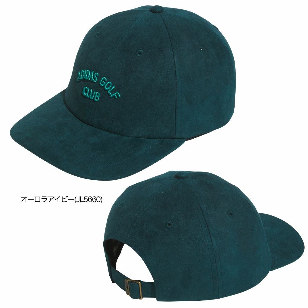 アディダススエード調ゴルフクラブキャップゴルフJVU35ゴルフキャップ帽子2025秋冬モデルadidas日本正規品