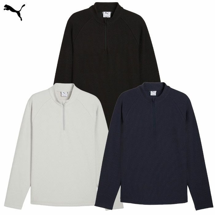 プーマBoulder2.0Golf1/4Zipメンズ632267ゴルフウェア2025春夏モデルPUMA日本正規品