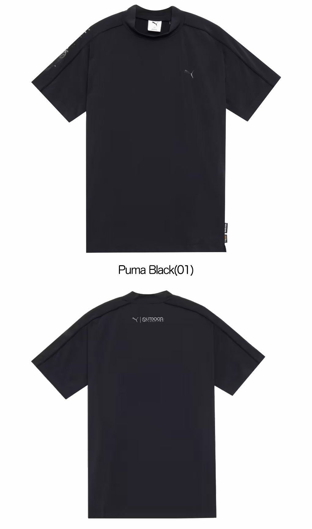 【完売品】ゴルフィッカーズ　半袖　モックネック　ブラック　Mサイズ プーマ メンズ ゴルフ PUMA x OUTDOOR PRODUCTS モックネック 半袖