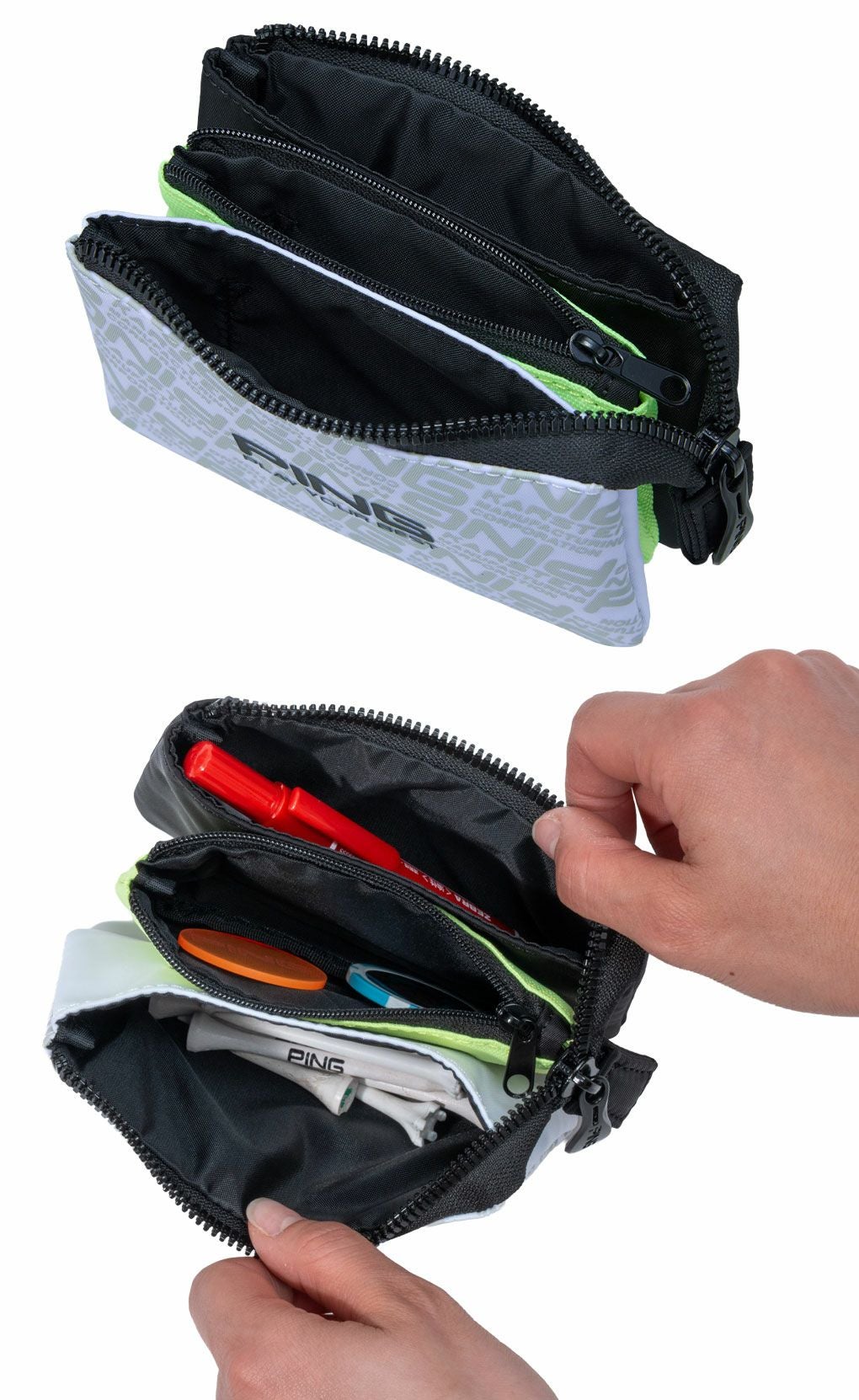 PINGピンGB-U2512スリーポケットポーチゴルフラウンドバッグポーチ2025年モデル日本正規品