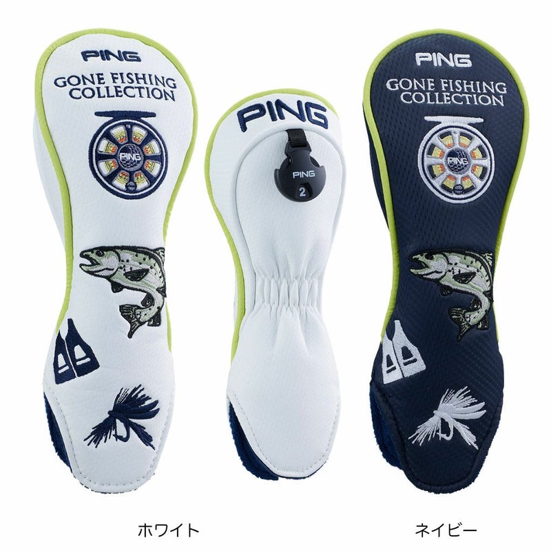 PINGピンHC-N2506ゴーンフィッシングヘッドカバーヘッドカバーハイブリット用ユーティリティ用ゴルフヘッドカバー2025年モデル日本正規品