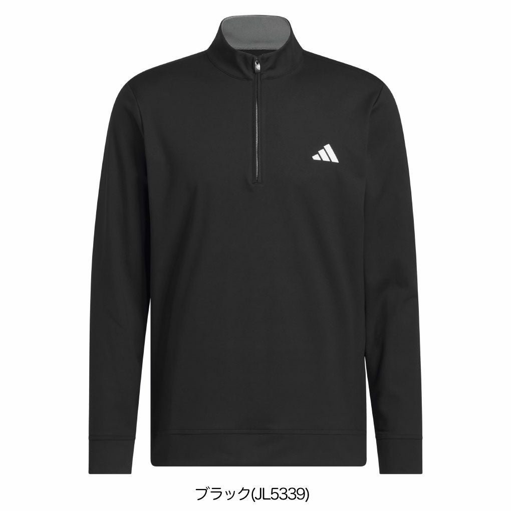 アディダスハーフジップ長袖スゥエットJVU44メンズゴルフウェアゴルフ2025春夏モデルadidas日本正規品