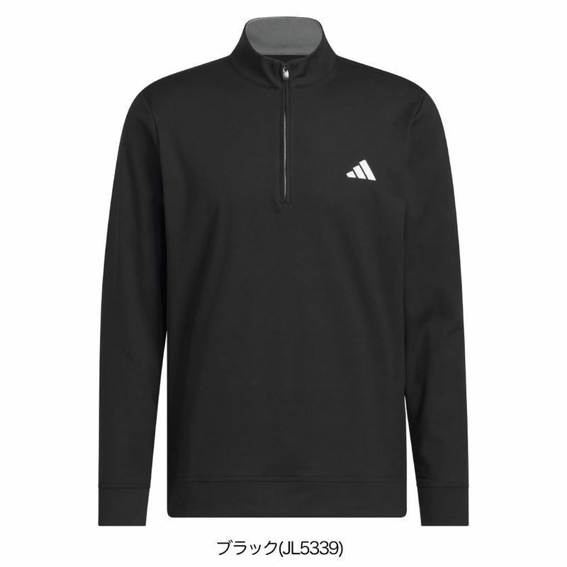 アディダスハーフジップ長袖スゥエットJVU44メンズゴルフウェアゴルフ2025春夏モデルadidas日本正規品