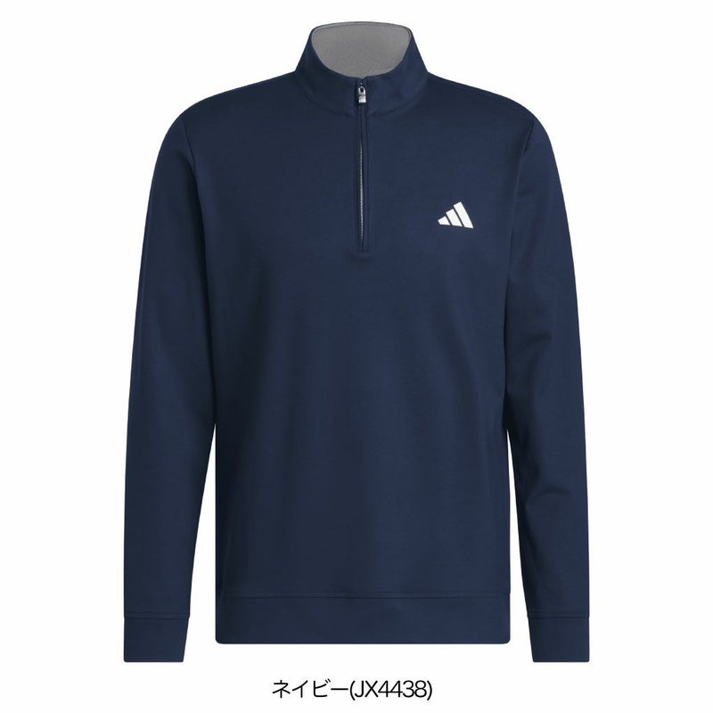 アディダスハーフジップ長袖スゥエットJVU44メンズゴルフウェアゴルフ2025春夏モデルadidas日本正規品