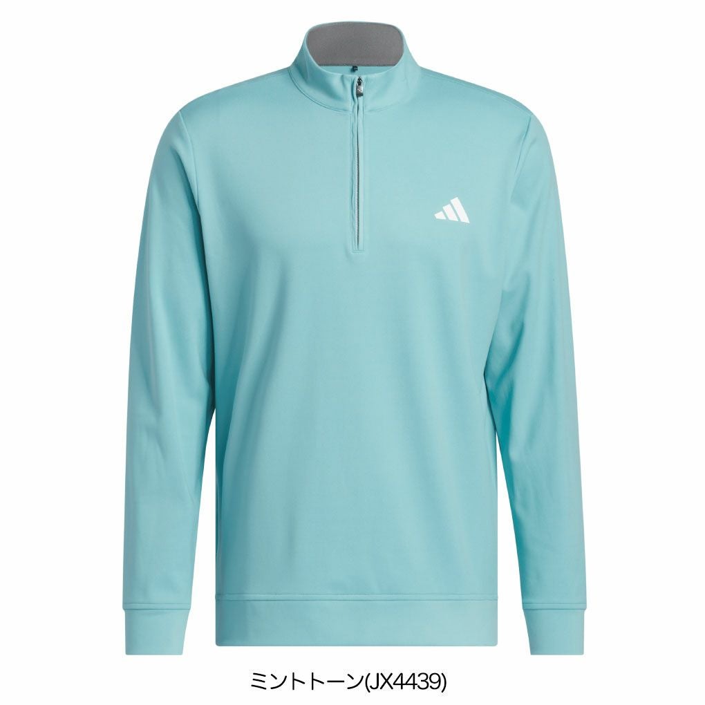 アディダスハーフジップ長袖スゥエットJVU44メンズゴルフウェアゴルフ2025春夏モデルadidas日本正規品