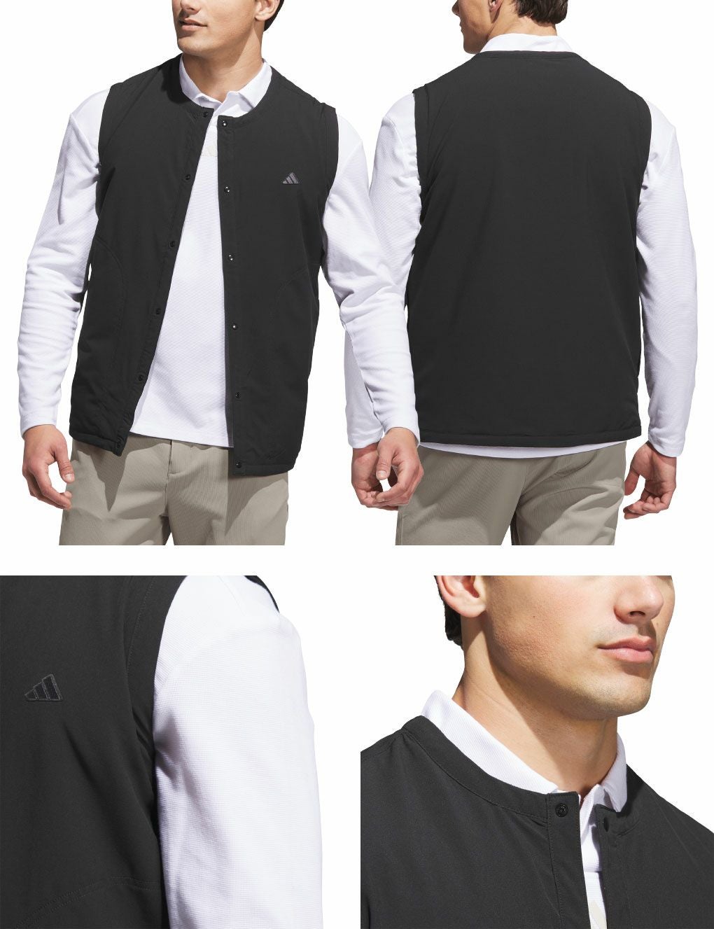 アディダスライトパテッドベストJVU71メンズゴルフウェアゴルフ2025春夏モデルadidas日本正規品