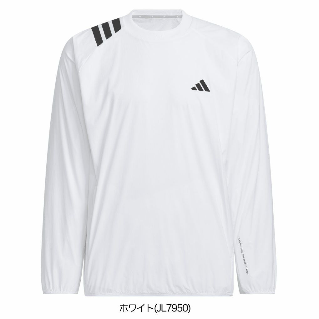 アディダス撥水 スリーストライプスプルオーバーウィンドJVU99メンズゴルフウェアゴルフ2025春夏モデルadidas日本正規品