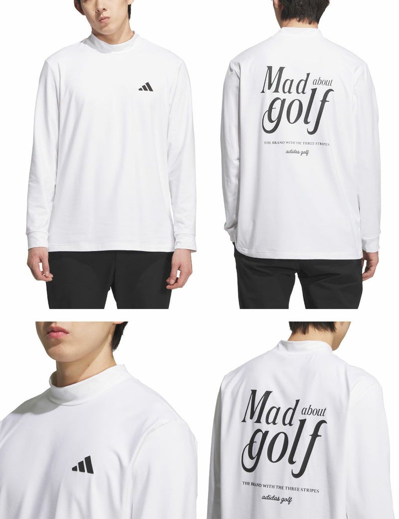 アディダスバックグラフィック長袖モックシャツJVV08メンズゴルフウェアゴルフ2025春夏モデルadidas日本正規品