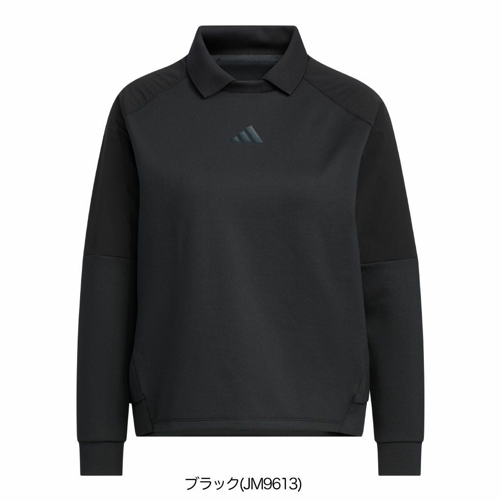 アディダスビヨンドザコース ファブリックミックスプルオーバースウェットJWJ87レディースゴルフウェアゴルフ2025春夏モデルadidas日本正規品