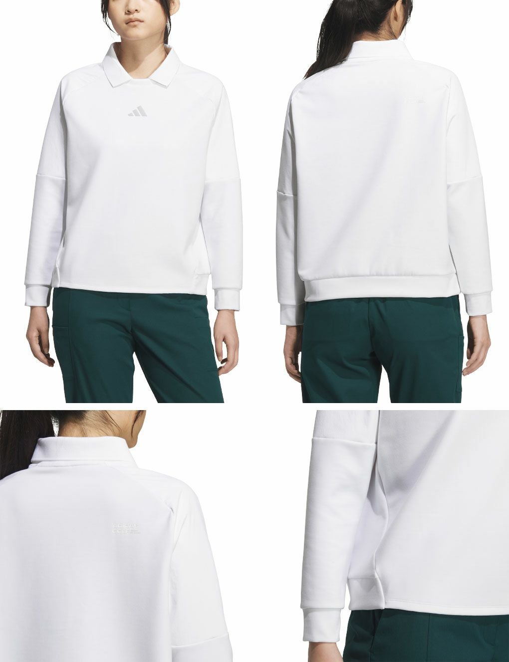 アディダスビヨンドザコース ファブリックミックスプルオーバースウェットJWJ87レディースゴルフウェアゴルフ2025春夏モデルadidas日本正規品