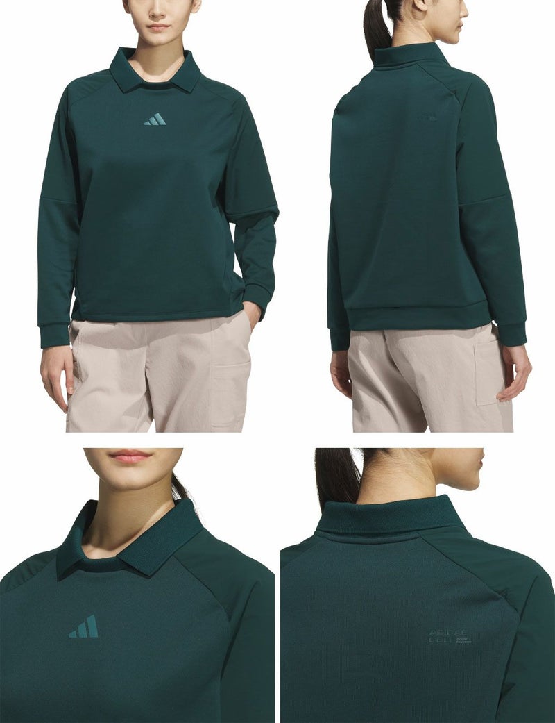 アディダスビヨンドザコース ファブリックミックスプルオーバースウェットJWJ87レディースゴルフウェアゴルフ2025春夏モデルadidas日本正規品