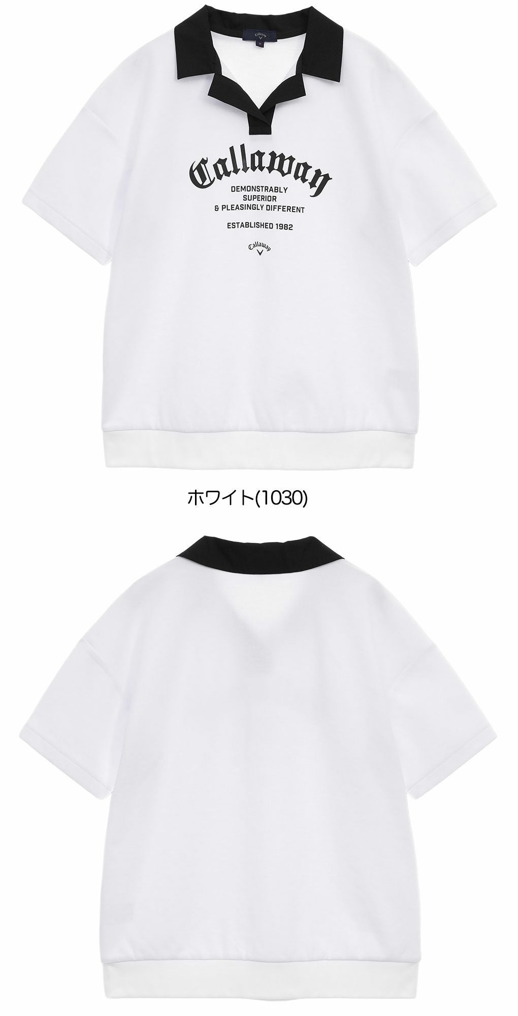 キャロウェイ半袖スウェットシャツC25217201レディースゴルフウェア2025秋冬モデルCallaway日本正規品