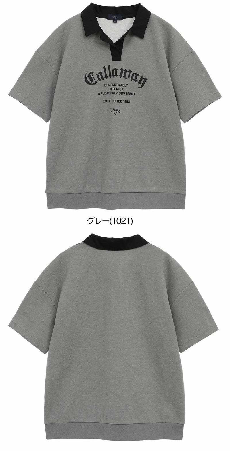 キャロウェイ半袖スウェットシャツC25217201レディースゴルフウェア2025秋冬モデルCallaway日本正規品