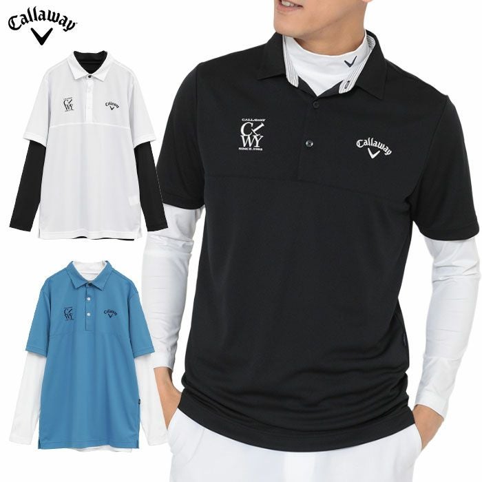 キャロウェイセットシャツインナー付きC25234108メンズゴルフウェア2025春夏モデルCallaway日本正規品