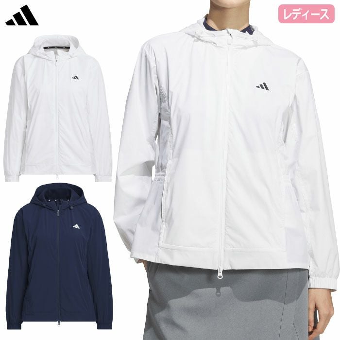 アディダス 撥水 フルジップフーディー JWJ99 レディース ゴルフウェア