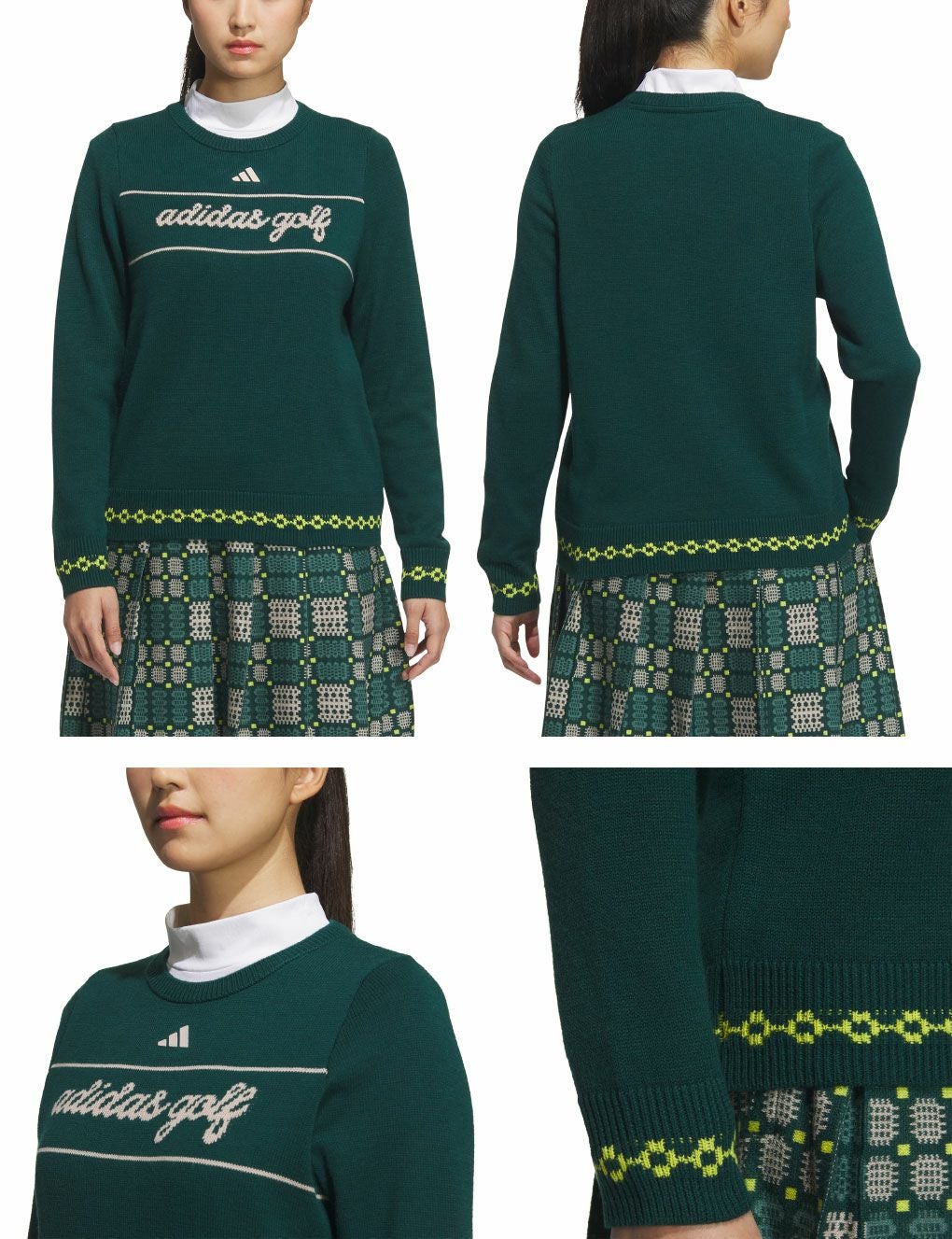 アディダストラディショナルパターンセーターJWK02レディースゴルフウェアゴルフ2025春夏モデルadidas日本正規品