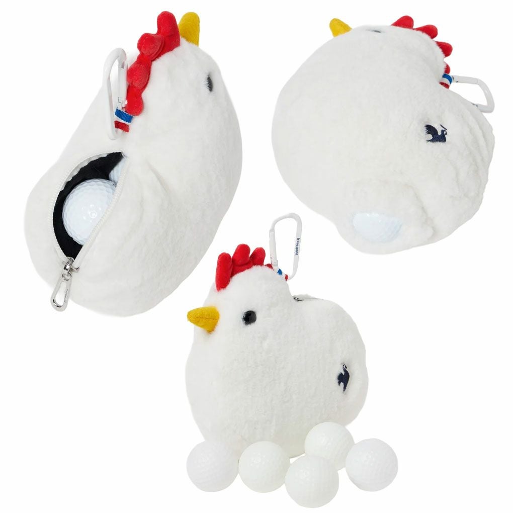 ルコックスポルティフボア素材ボールホルダー5個用LG5FBZ03Lゴルフlecoqsportifgolf2025年モデル日本正規品