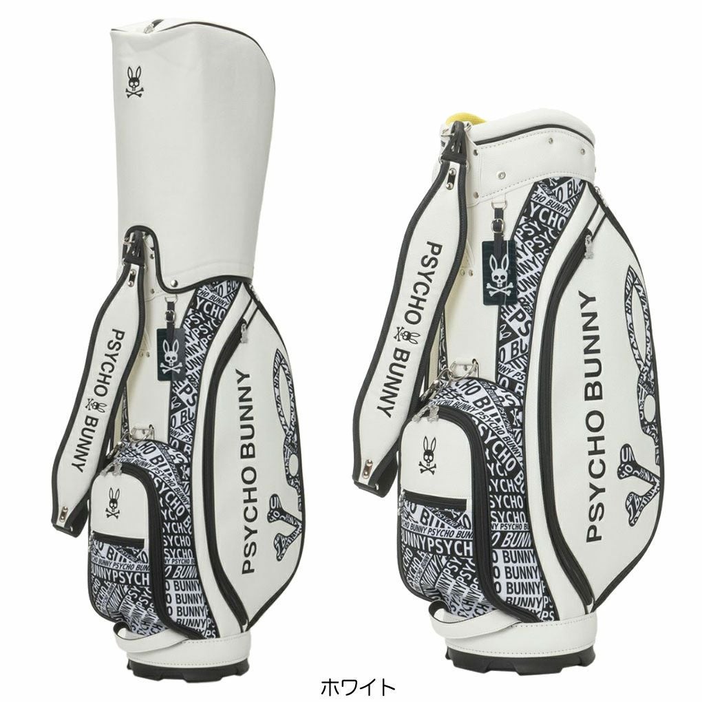 サイコバニーPsychoBunnyカートキャディバッグFLAGSHIP9.0型PBMG5FC346インチ対応ゴルフバッグ2025年モデル日本正規品