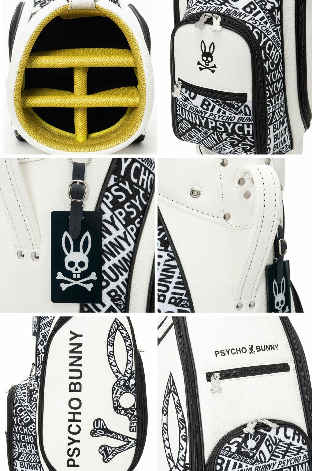 サイコバニーPsychoBunnyカートキャディバッグFLAGSHIP9.0型PBMG5FC346インチ対応ゴルフバッグ2025年モデル日本正規品