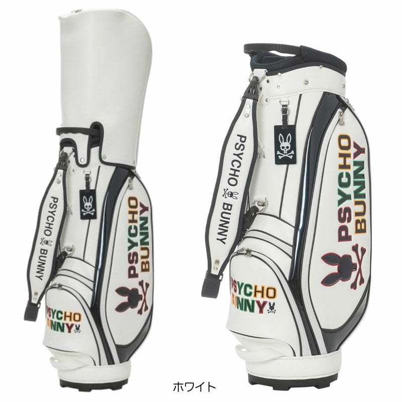 サイコバニーPsychoBunnyLOGOARTキャディバッグ9.0型PBMG5FC446インチ対応ゴルフバッグ2025年モデル日本正規品