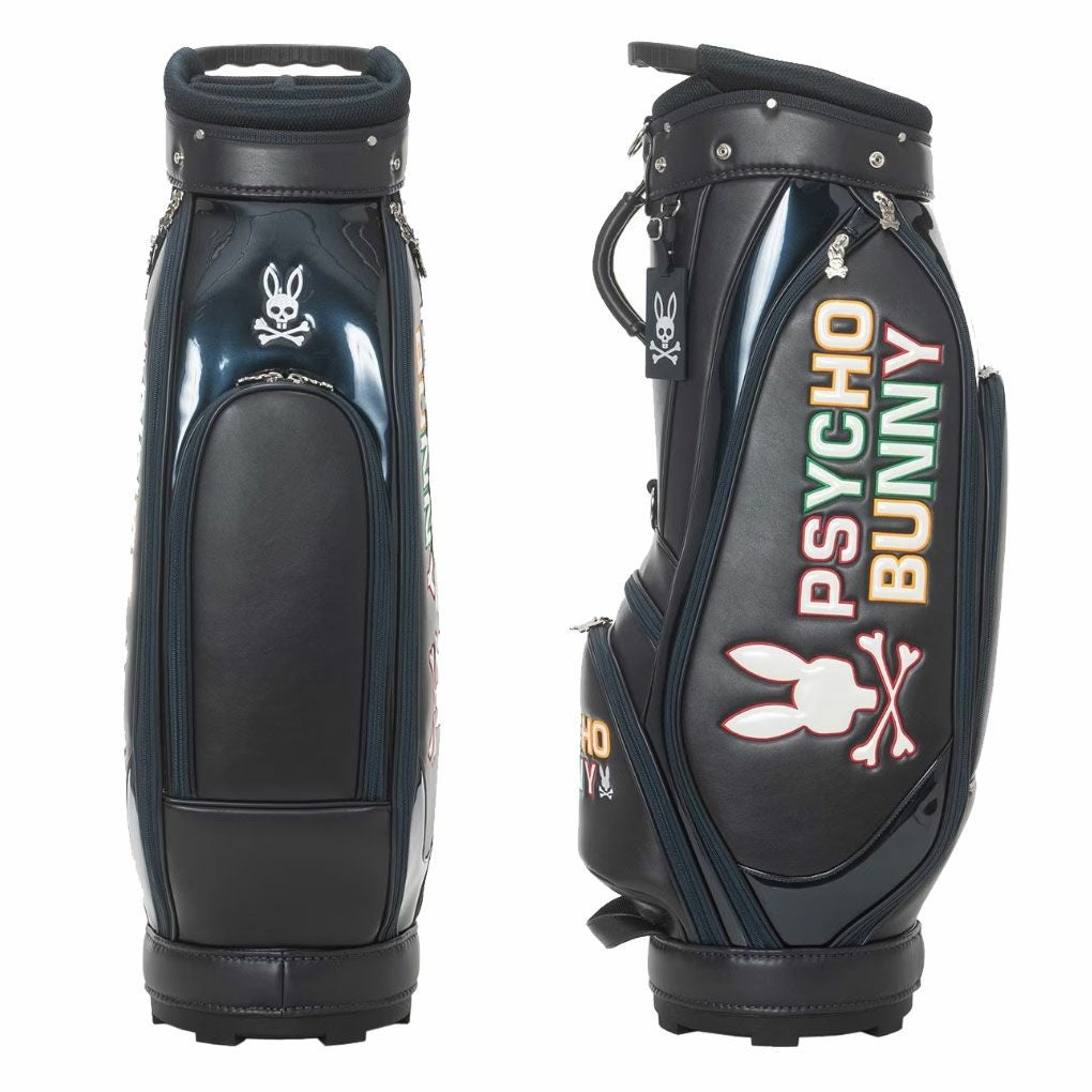 サイコバニーPsychoBunnyLOGOARTキャディバッグ9.0型PBMG5FC446インチ対応ゴルフバッグ2025年モデル日本正規品