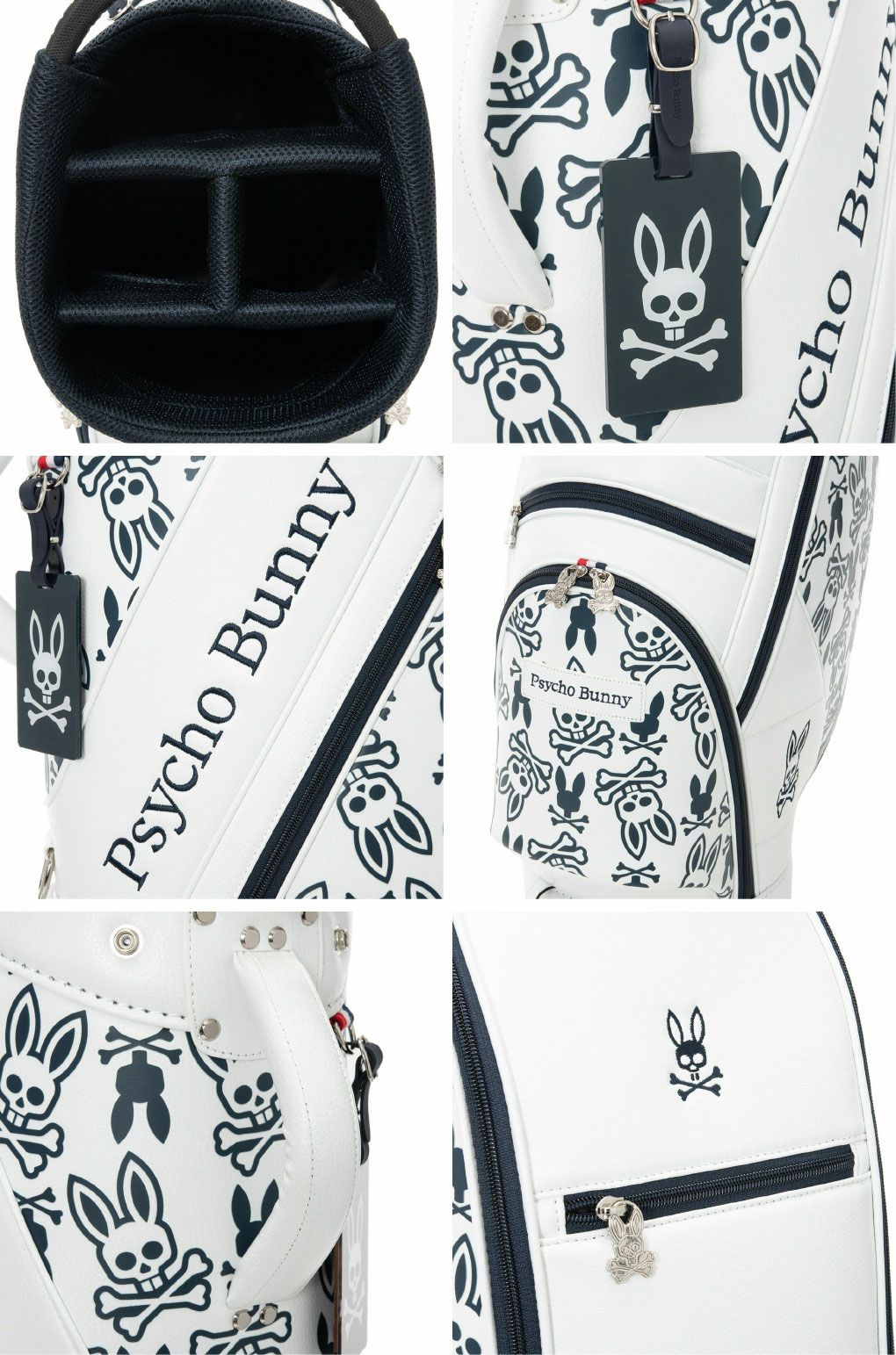 サイコバニーPsychoBunnyカートキャディバッグMONOGRAM9.0型PBMG5FC546インチ対応ゴルフバッグ2025年モデル日本正規品