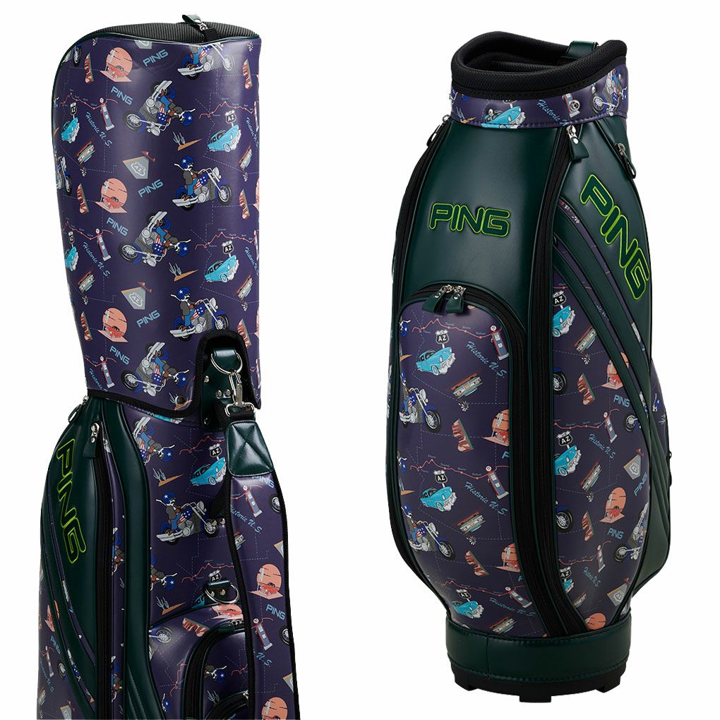 ピンPINGキャディバッグゴルフバッグ PING ピン キャディバッグ CB-N2506 MR.PINGライダー 9.0型 5分割