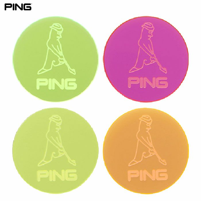 PINGピンAC-U2509ネオンマーカーMR.PINGボールマーカーゴルフ2025年モデル日本正規品