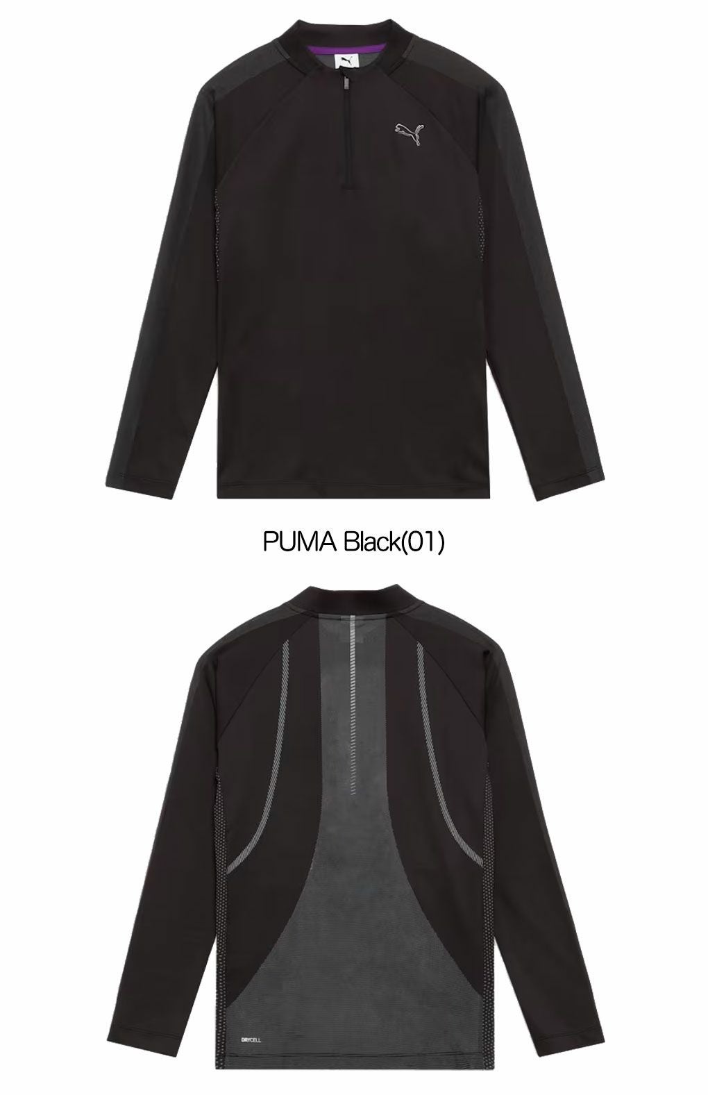 プーマゴルフPUMAシャドウキャットジップモックネック長袖シャツ635752ゴルフキャップ帽子PUMA2024秋冬モデル日本正規品