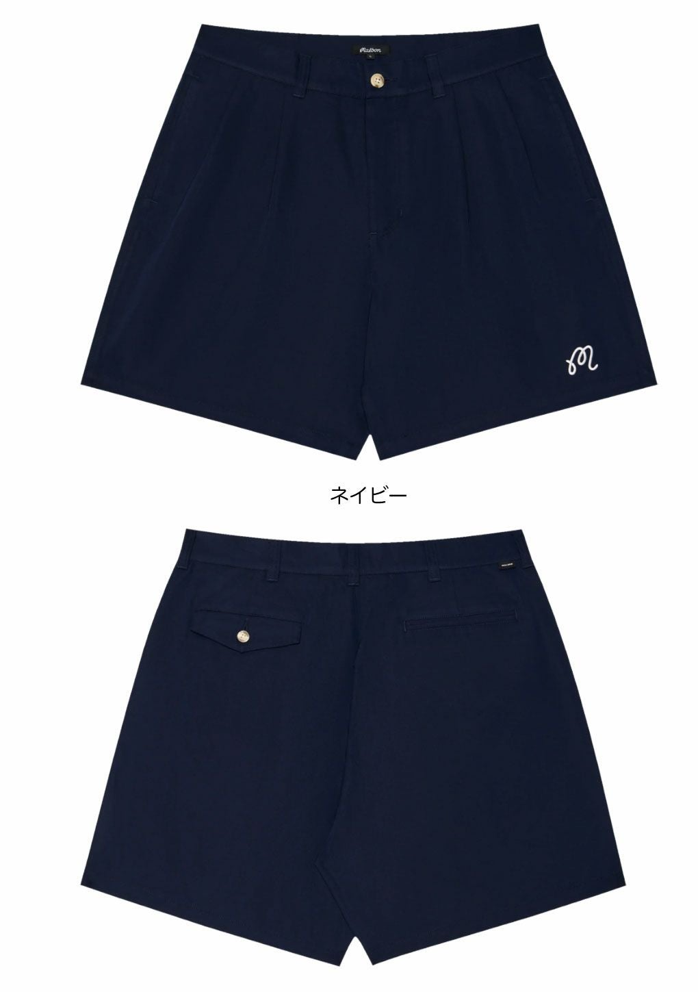マルボンMalbonGolfショートパンツClassicPleatedShortメンズM-9277ゴルフウェア2025年モデル正規品