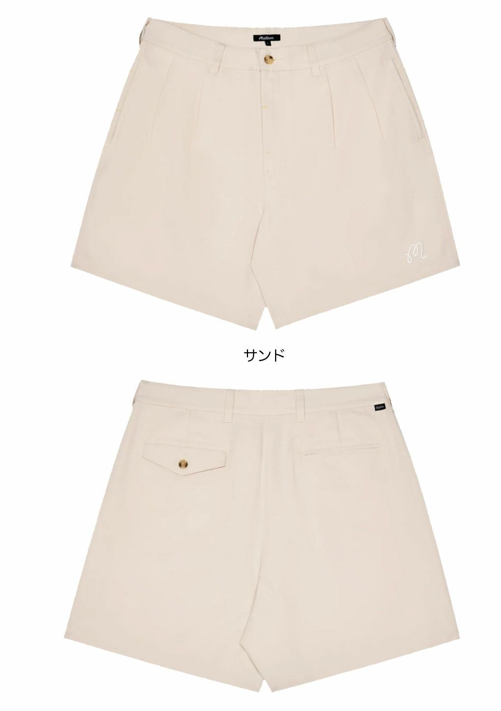 ANTI COUNTRY CLUB / MABON コラボ 3/4ショートパンツ マルボン Malbon Golf ショートパンツ Classic Pleated Short メンズ M