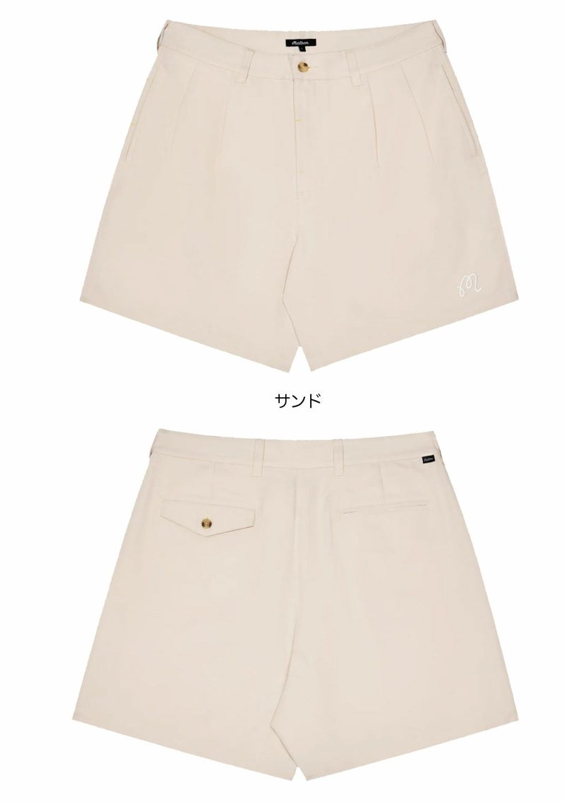 マルボンMalbonGolfショートパンツClassicPleatedShortメンズM-9277ゴルフウェア2025年モデル正規品
