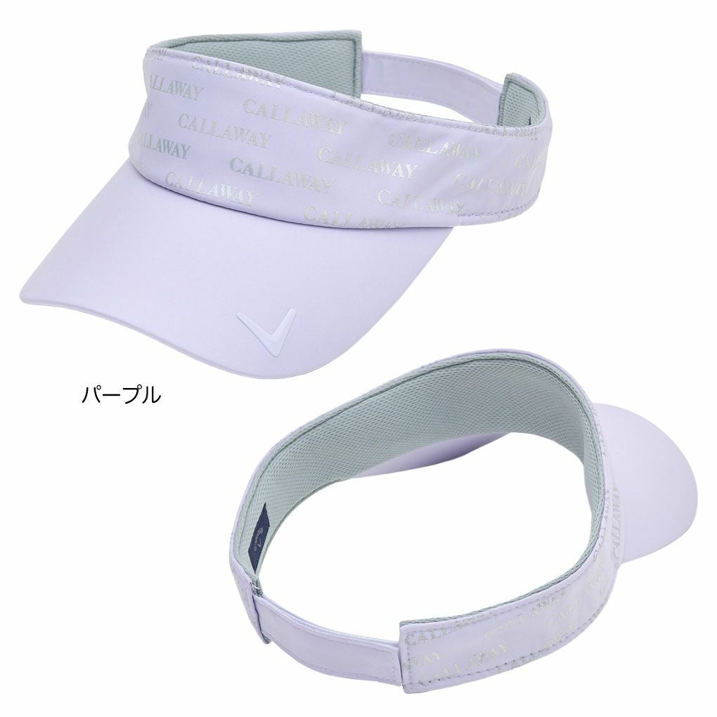 キャロウェイバイザーC25291207レディースゴルフキャップ帽子2025秋冬モデル日本正規品