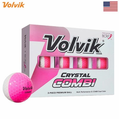 ボルビックVolvik2025BCRFCrystalCombiPinkGolfBallsピンク2025年モデルUSA直輸入品