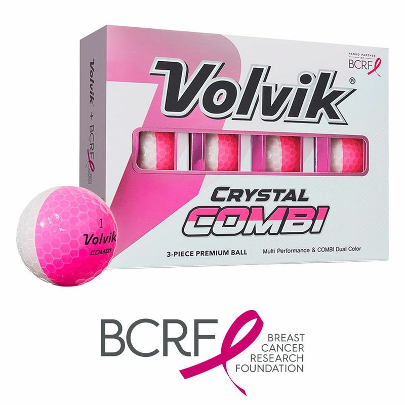 ボルビックVolvik2025BCRFCrystalCombiPinkGolfBallsピンク2025年モデルUSA直輸入品