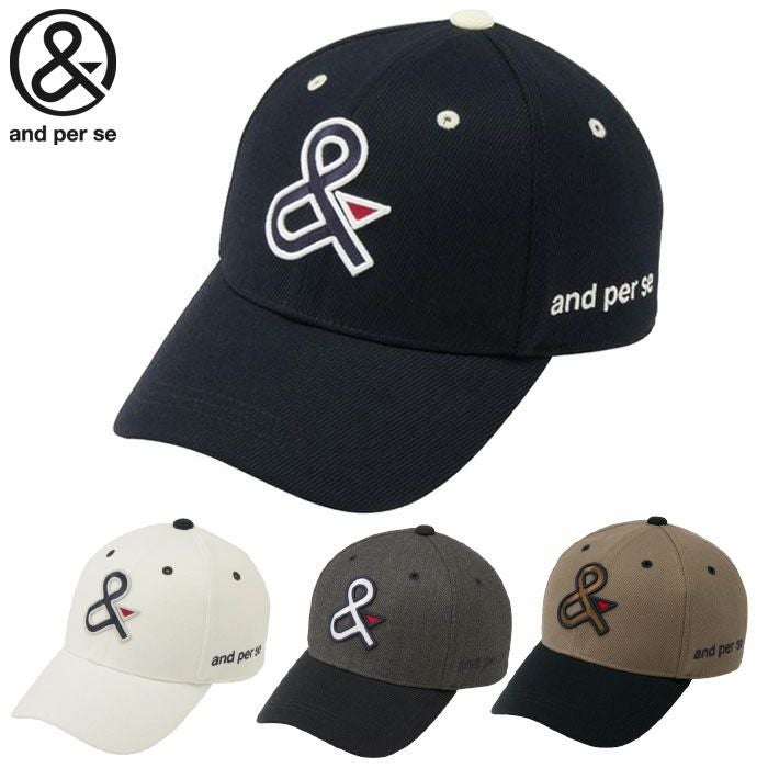 アンパスィキャップAMF8405メンズゴルフキャップ帽子andperse2025秋冬モデル日本正規品