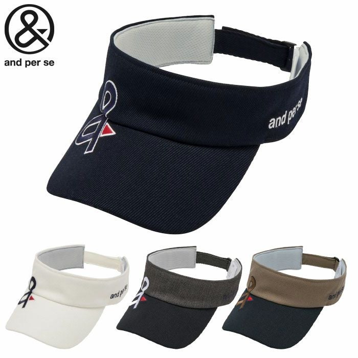 アンパスィバイザーAMF8705メンズゴルフキャップ帽子andperse2025秋冬モデル日本正規品