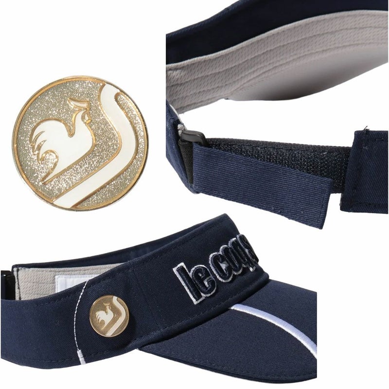 ルコックスポルティフマーカー付きサンバイザーQGBTJC51WメンズlecoqsportifGOLF2025春夏モデル日本正規品