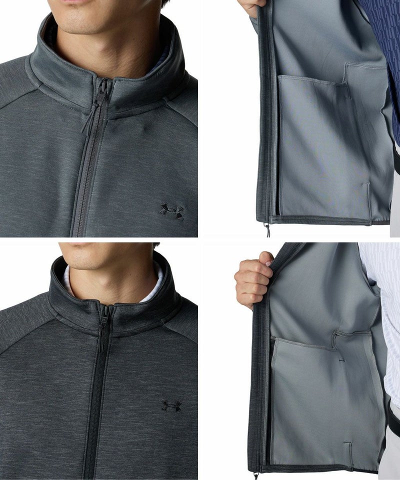 アンダーアーマUAドライブミッドレイヤーフルジップジャケット6007929メンズゴルフウェアゴルフUNDERARMOUR2025秋冬モデル日本正規品