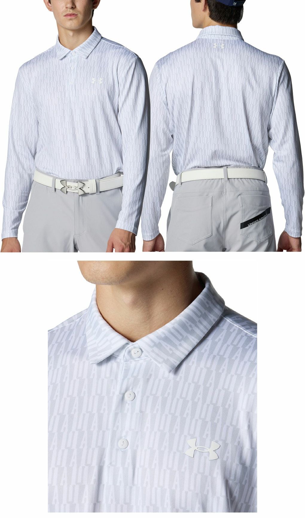 アンダーアーマUAドライブプレーオフロングスリーブポロ6007933メンズゴルフウェアゴルフUNDERARMOUR2025秋冬モデル日本正規品