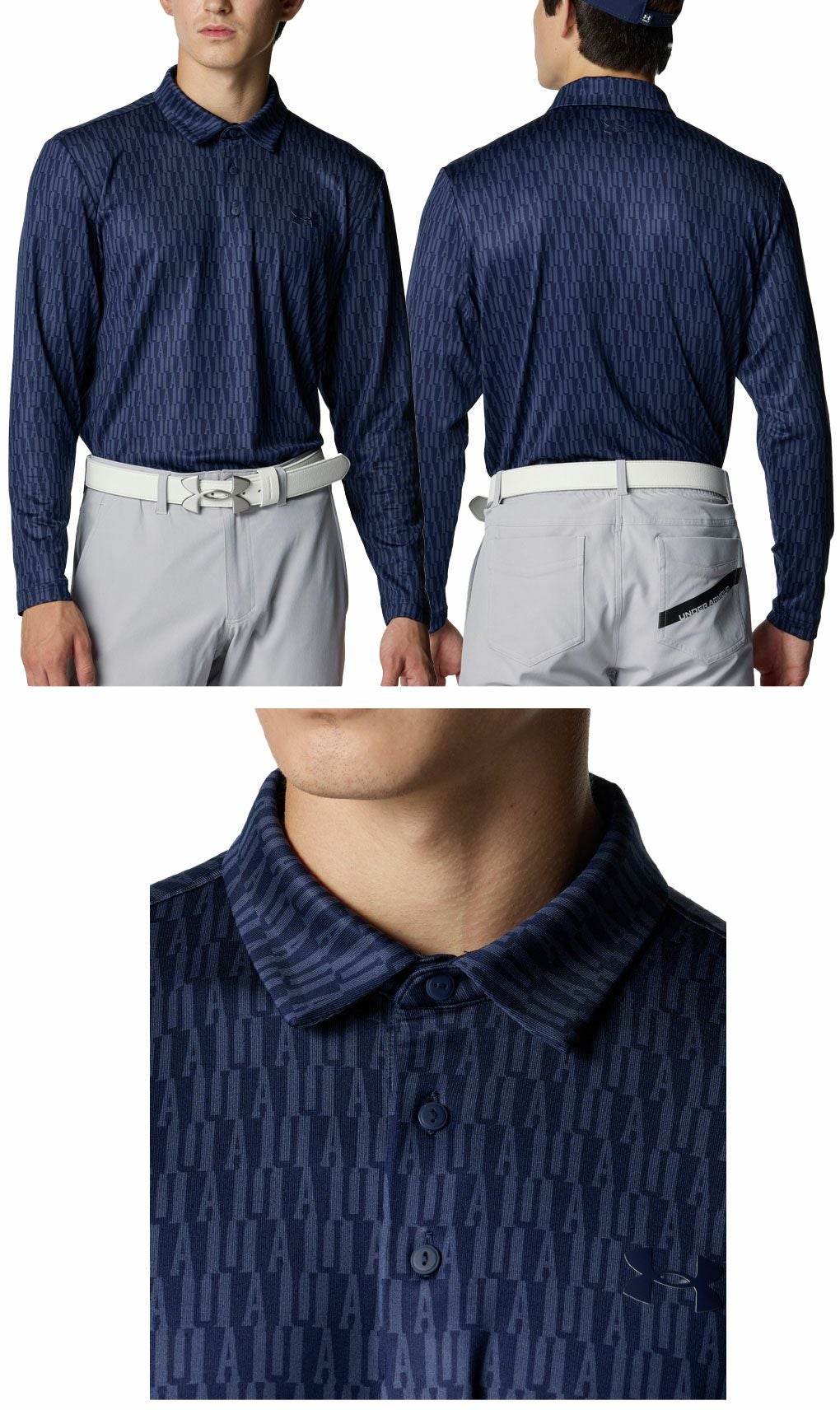 アンダーアーマUAドライブプレーオフロングスリーブポロ6007933メンズゴルフウェアゴルフUNDERARMOUR2025秋冬モデル日本正規品