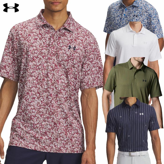 アンダーアーマUAプレーオフ3.0ストライプポロ1378676メンズゴルフウェアゴルフUNDERARMOUR2025秋冬モデル日本正規品