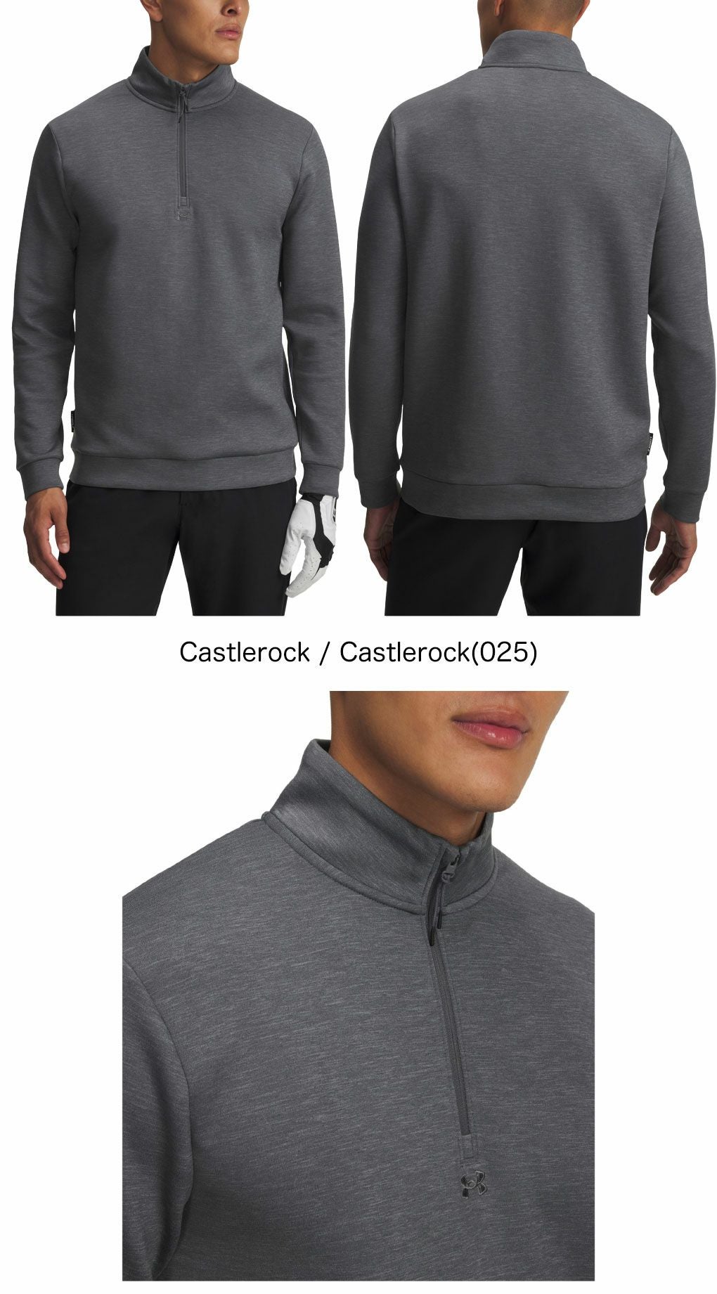 アンダーアーマUAドライブミッドレイヤープルオーバー 1387124メンズゴルフウェアゴルフUNDERARMOUR2025秋冬モデル日本正規品