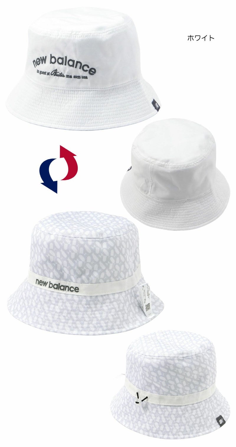 ニューバランス無地×ロゴジオメトリックリバーシブル仕様バケットハット012-5287003メンズレディースゴルフキャップ帽子newbalance2025春夏モデル日本正規品