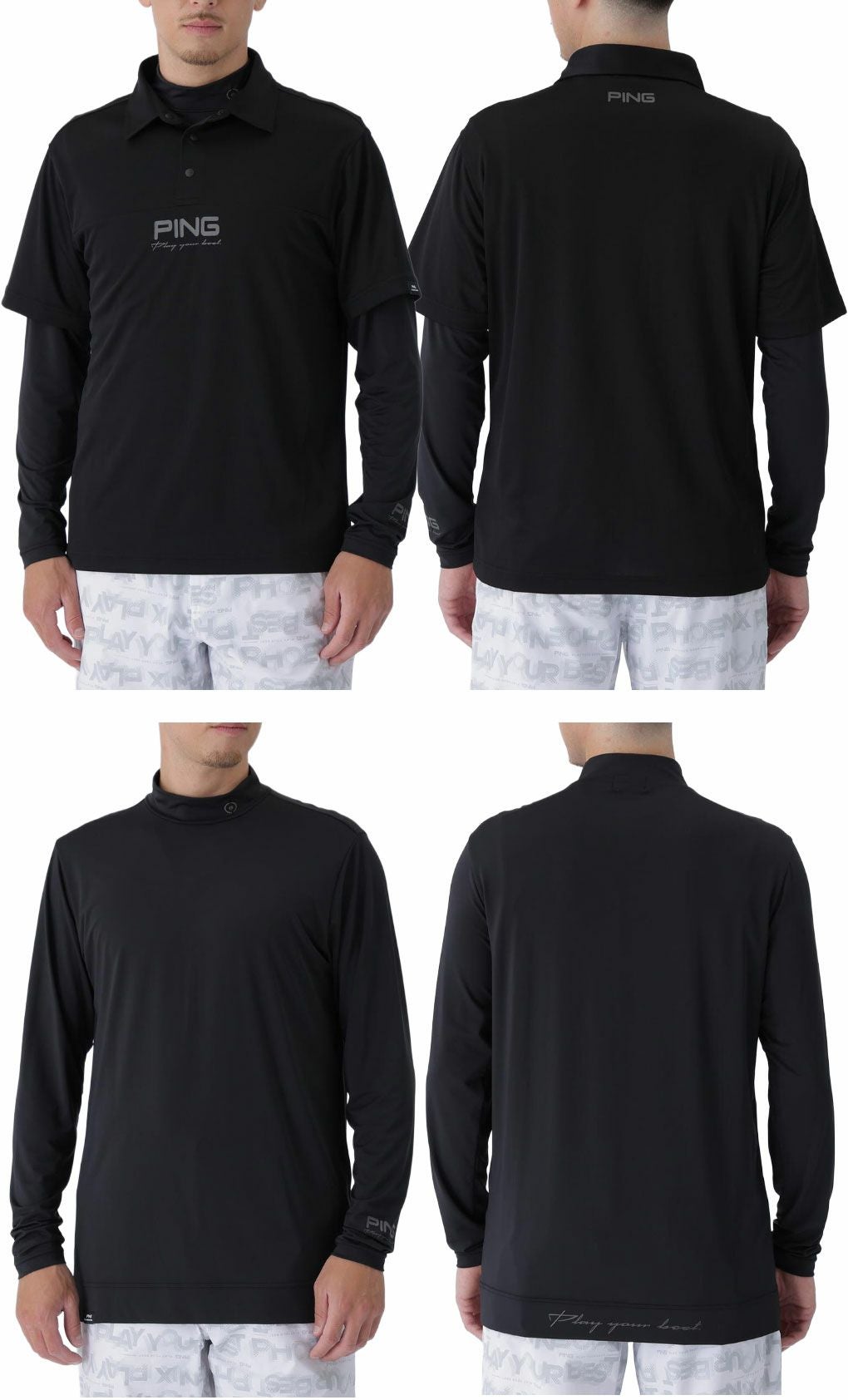 ピンPINGピン2WAYドットグラデーションスタンドブルゾン621-5260801メンズゴルフウェア2025秋冬モデル日本正規品