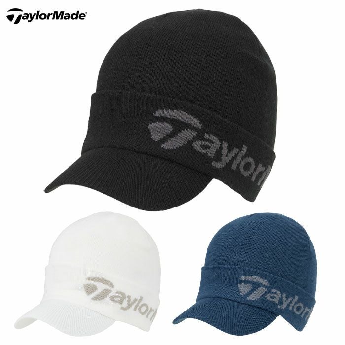 テーラーメイドMブリムニットキャップUN922メンズゴルフキャップ帽子ゴルフTaylorMade日本正規品2025秋冬モデル
