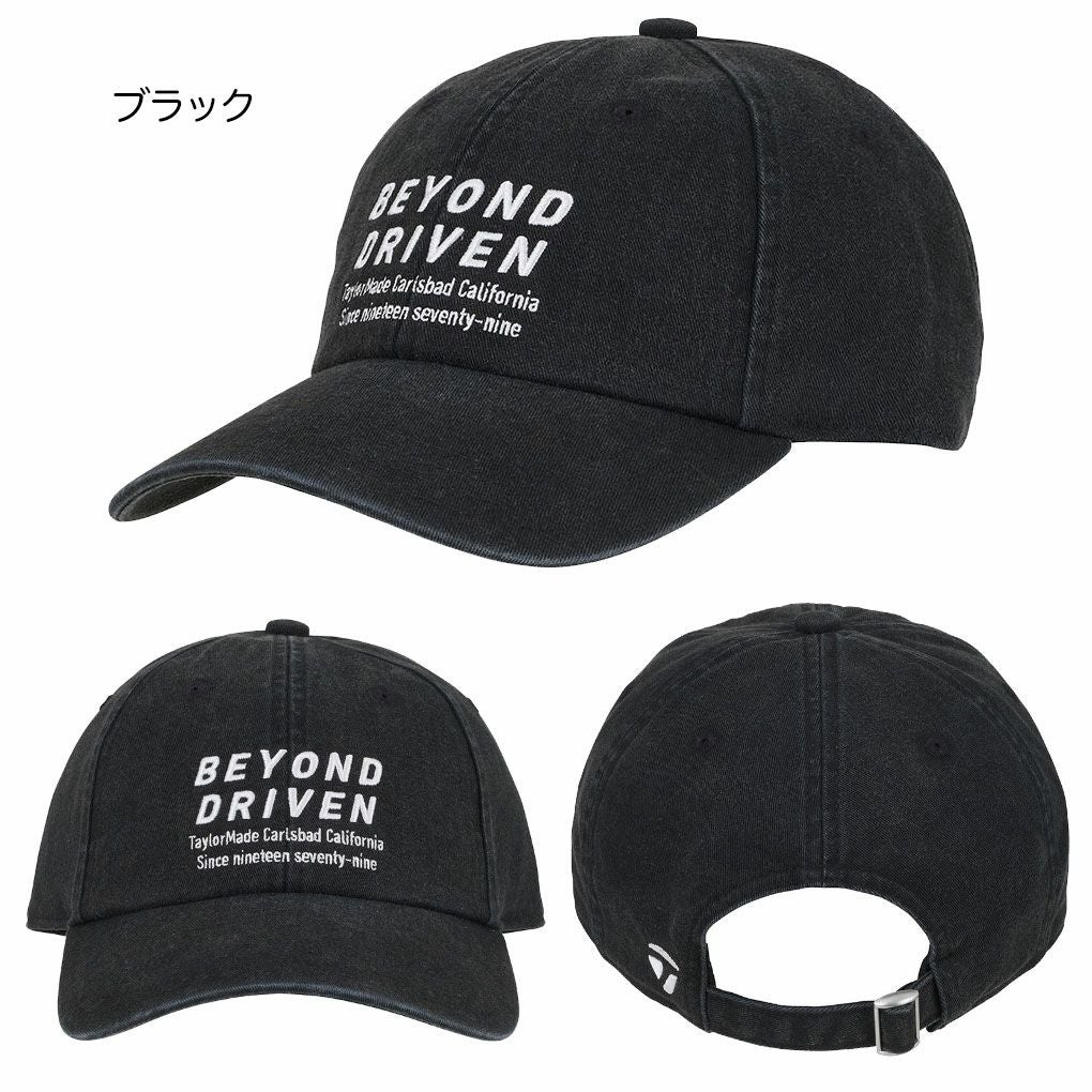 テーラーメイドMウォッシュドキャップUN929メンズゴルフキャップ帽子ゴルフTaylorMade日本正規品2025秋冬モデル