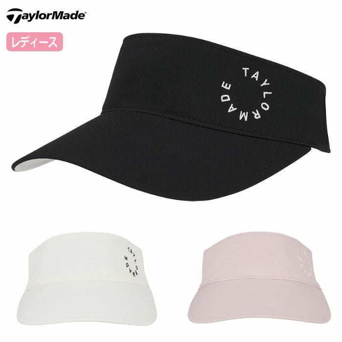 テーラーメイドウィメンズWサークルグラフィックバイザーUN942レディースゴルフキャップ帽子ゴルフTaylorMade日本正規品2025秋冬モデル