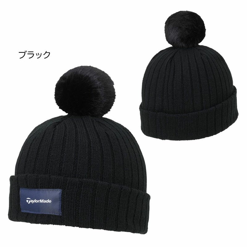 テーラーメイドウィメンズWポンポンニットキャップUN944レディースゴルフキャップ帽子ゴルフTaylorMade日本正規品2025秋冬モデル